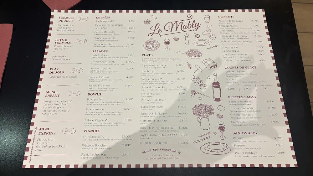 Brasserie Le Mably - Menu Image 1